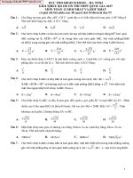 BỘ ĐỀ HÌNH HỌC 1000 CÂU ÔN THI THPT QUỐC GIA 2017 TOÁN HOT (CÓ ĐÁP ÁN)