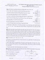 ĐỀ THI CHỌN HSG TINH MON LÝ 9 kỳ ANH 16 17