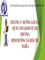 TIẾP TỤC HOÀN THIỆN THỂ CHẾ KINH TẾ THỊ TRƯỜNG ĐỊNH HƯỚNG XÃ HỘI CHỦ NGHĨA