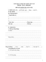 Biên bản dự giờ GVMN Hà đã sửa