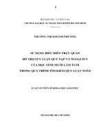 Luận án sử dụng biểu diễn trực quan hỗ trợ suy luận quy nạp và ngoại suy của học sinh mười lăm tuổi trong quá trình tìm kiếm quy luật toán 