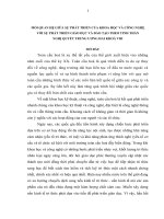 TIỂU LUẬN   mối QUAN hệ GIỮA sự PHÁT TRIỂN KHOA học CÔNG NGHỆ với sự PHÁT TRIỂN GIÁO dục đào tạo THEO TINH THẦN NGHỊ QUYẾT TRUNG ƯƠNG 2 KHÓA VIII