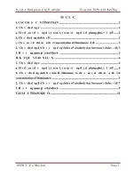 Bài tập đánh giá tác động hệ sinh thái