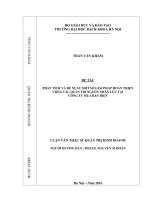 Phân tích và đề xuất một số giải pháp hoàn thiện công tác quản trị nguồn nhân lực tại Công ty Mua bán điện
