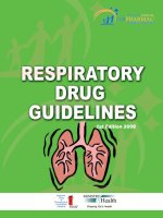 Respiratory drug guidelines 1st edition 2008 