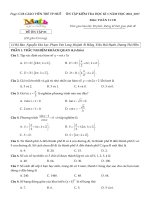 4 đề ôn HKI của CLB GV trẻ TP huế