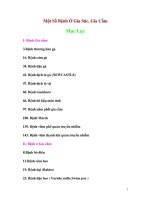 Các bệnh thường gặp trên gia súc  gia cầm