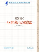 BÀI GIẢNG AN TOÀN LAO ĐỘNG