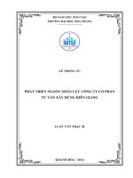 Phát triển nguồn nhân lực công ty cổ phần tư vấn xây dựng kiên giang 