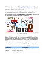 Ngôn ngữ lập trình nào họ nên học trước tiên