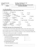 đề thi lại tieng anh lop 6