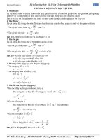 Hệ thống công thức vật lý lớp 12 chương trình phân ban 