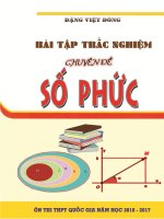 Bài tập trắc nghiệm chuyên đề số phức   Đặng Việt Đông