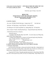 Báo cáo thành tích công đoàn đề nghị khen thưởng