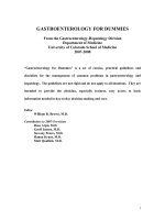 Gastroenterogoly for dummeies 