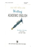Writing academic english (Học viết tiếng anh)