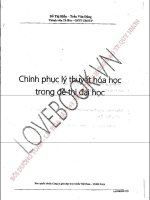 Chinh phục lý thuyết hóa học trong đề thi đại học (lời giải kèm bình luận) 