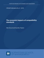 The economic impacts of compatibility standards - Ellen Burud and Karoline Flaaten