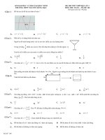 đề thi thử THPTQG lần 1 
