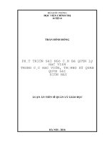 Luận án phát triển đội ngũ cán bộ quản lý học viên trong các học viện, trường sĩ quan quân đội hiện nay 