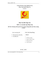 Đề tài Chương trình quản lý trẻ trong trường mầm non Huy Lượng