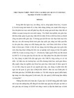 TIỂU LUẬN   THỰC TRẠNG và  BIỆN PHÁP NÂNG CAO HIỆU QUẢ QUẢN lý GIÁO dục đại học ở nước TA HIỆN NAY