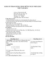 GIÁO ÁN THAO GIẢNG BÒ CHUI QUA CỔNG