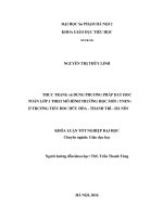 Khoá luận tốt nghiệp thực trạng sử dụng phương pháp dạy học toán lớp 3 theo mô hình trường học mới (VNEN) ở trường tiểu học hữu hòa   thanh trì   hà nội