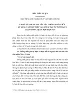 TIỂU LUẬN DUY vật BIỆN CHỨNG   vận DỤNG NGUYÊN tắc THỐNG NHẤT GIỮA lý LUẬN và THỰC TIỄN vào CÔNG tác tư TƯỞNG lý LUẬN TRONG QUÂN đội HIỆN NAY