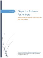 Hướng dẫn cài đặt và đăng nhập Skype for Business trên điện thoại Android - 2016