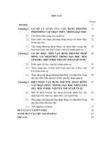 LUẬN văn THẠC sĩ GIÁO dục học   vận DỤNG PHƯƠNG PHÁP ĐÓNG VAI NHẬN THỨC TRONG dạy học môn GIÁO dục học ở HVKTQS