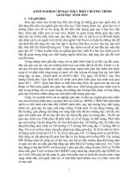 Kinh nghiệm chỉ đạo thực hiện chương trình giáo dục mầm non 