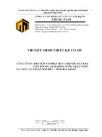 Thuyet minh thiet ke co so du an Cho noi Nga Bay