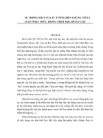 TIỂU LUẬN TRIẾT học   sự THỐNG NHẤT của tư TƯỞNG BIỆN CHỨNG với lý LUẬN NHẬN THỨC TRONG TRIẾT học hê RA CLÍT