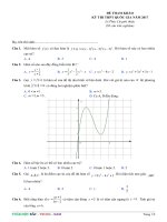 ĐỀ THAM KHẢO  KỲ THI THPT QUỐC GIA NĂM 2017
