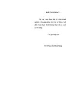 Luận án sẵn sàng tâm lí với hoạt động nghề nghiệp của học viên các trường đại học quân sự hiện nay