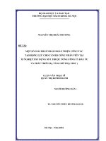 Một số giải pháp nhằm hoàn thiện công tác tạo động lực cho cán bộ công nhân viên tại xí nghiệp xây dựng số 1 thuộc tổng công ty đầu tư phát triển hạ tầng đô thị (UDIC)