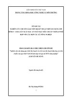 Báo cáo chuyên đề: Xây dựng quy trình thu hoạch và xử lý sau thu hoạch theo tiêu chuẩn VietGAP