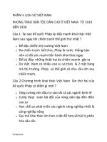 tài liệu ôn thi môn lịch sử