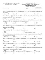 HKI THPT VIET DUC  HA NOI 