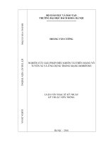 Nghiên cứu giải pháp điều khiển tải trên mạng vô tuyến 3g và ứng dụng trong mạng mobifone 