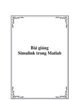 Bài giảng simulink trong matlab   tài liệu, ebook, giáo trình, hướng dẫn