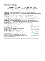 DE KIEM TRA HOC KY i  NAM HOC 2015  2016 MON  vat ly KHOI 11 thoi gian  45 phut (1) 