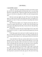 phân tích chi phí lọi ích dự án nhà máy nước hòa liên