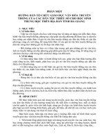 HƯỚNG DẪN TỔ CHỨC GIÁO DỤC VĂN HÓA TRUYỀN THỐNG CỦA CÁC DÂN TỘC THIỂU SỐ CHO HỌC SINH TRUNG HỌC TRÊN DDIAHJ BÀN TỈNH HÀ GIANG