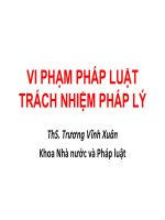 VI PHẠM PHÁP LUẬT va TRACH NHIEM PHAP LY