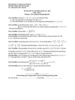 10 đề thi thpt quốc gia môn  toán 2015 có đáp án