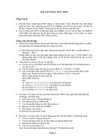 BÀI TẬP MẠNG MÁY TÍNH