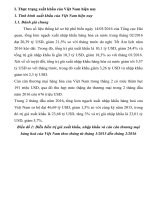 TÌNH HÌNH XUẤT KHẨU Ở VIỆT NAM