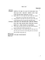 LUẬN văn THẠC sĩ   GIÁO dục GIÁ TRỊ đạo đức TRUYỀN THỐNG dân tộc CHO THANH NIÊN TỈNH bắc GIANG HIỆN NAY